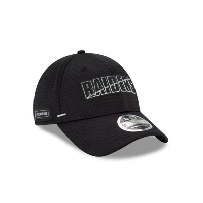 Las Vegas Raiders Gorra | New Era NFL Official Summer Sideline Stretch Snap 9forty Snapback Cap Mexico - Negros